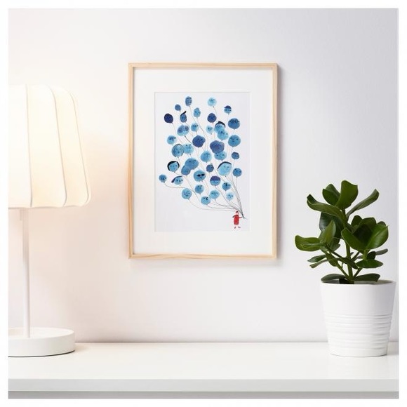 NWOT IKEA Bredaryd Pine Frame with Print - Picture 2 of 3